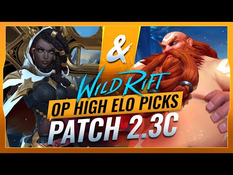 5 OP HIGH ELO Picks for Patch 2.3C - Wild Rift (LoL Mobile)
