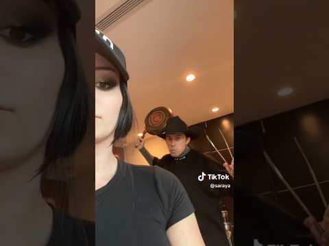 Saraya making responding video to a hater with Ronnie Radke supervising her LOL (TikTok, 6/2024)