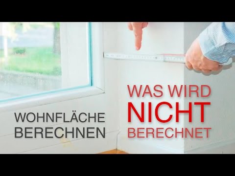 Was berechne ich nicht bei der Wohnfläche?