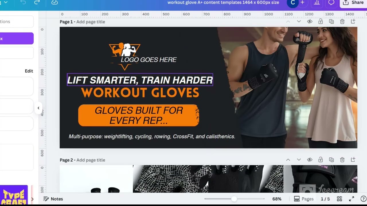 How to customize our CANVA amazon A+ content templates for your products - Amazon A+ content #CANVA