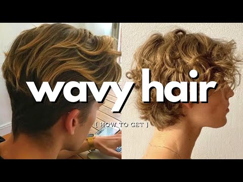how to make straight hair wavy for guys