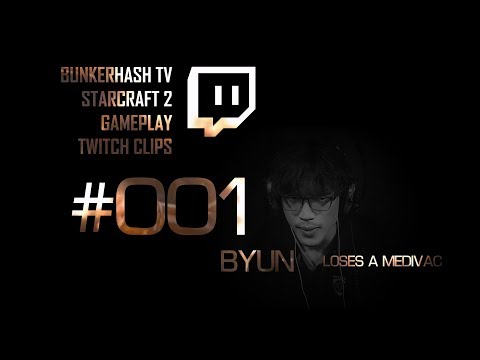 StarCraft 2 twitch clips #001 - Byun loses a medivac