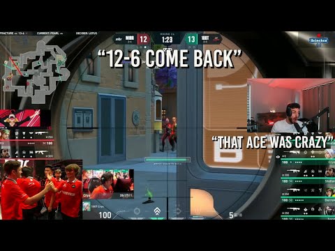 Tarik Reacts To 100T Cryo Trickshot ACE To Win Game & Keep Them In VCT