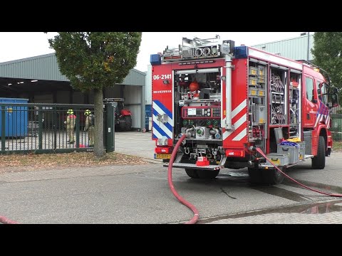 Schuimend schoonmaakmiddel bij Gemeentewerf in Putten zorgt voor inzet Brandweer