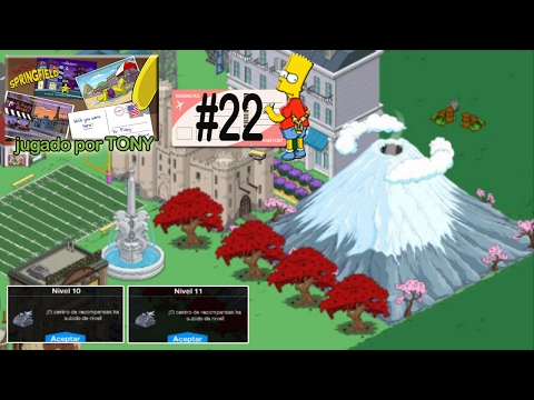 Los Simpson Springfield "Destino Spfld, Cap. 22 - Centro de Recompensa al nivel 10 y 11" por Tony