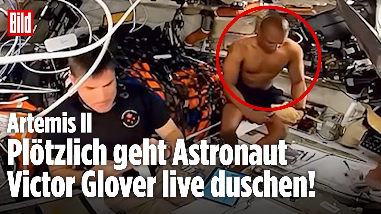 Artemis II: Astronaut Victor Glover duscht live im All! So geht Körperpflege bei der Mond-Mission!