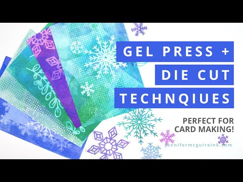 Gel Press + Die Cut Techniques