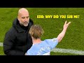 Kevin De Bruyne Heated Argument With Pep Guardiola After Substitution