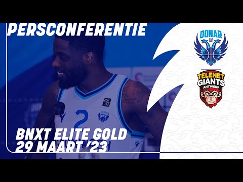 Persconferentie Donar vs. Telenet Giants Antwerpen 290323
