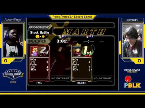 The Big House 6 Melee Singles Pools Phase 2 AbsentPage Fox vs Iceman Marth.mp4