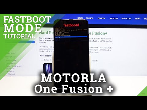 How to Open Fastboot Mode in Motorola One Fusion+ - Hidden Mode