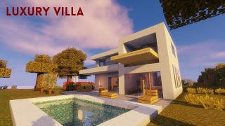 Luxuries Villa in Minecraft: How to build (Easy)