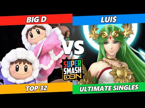 SSC 2023 Top 32 - Big D (Ice Climbers) Vs. Lui$ (Palutena) Smash Ultimate Tournament