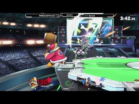 Smash Ultimate: PWNAGEPOLICE (King DeDeDe) V GVS | Kycse (Wolf) - Synthesis 19 Tournament SSBU