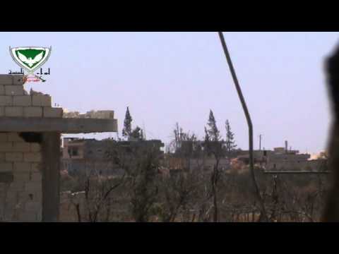 استهداف مقرات النظام بمدفع جهنم على جبهة حوش حجو في ريف حمص الشمالي