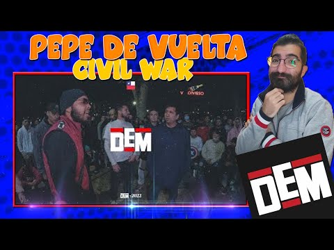 "PEPEGRILLO MCVAKA RELAX KRYSTALINO vs FMS CON H vs SE VIENEN LOS TRAH" DEM Civil War 2022 REACCION