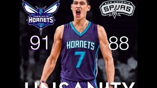 林書豪 Jeremy Lin's Offense & Defense Highlights 2016-03-22 Hornets VS Spurs part1