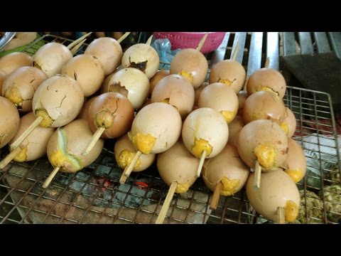 Asian Street Food - Cambodian Food Videos - Khmer Fast Food , Grilled Crab, Grilled Egg, Dessert #59