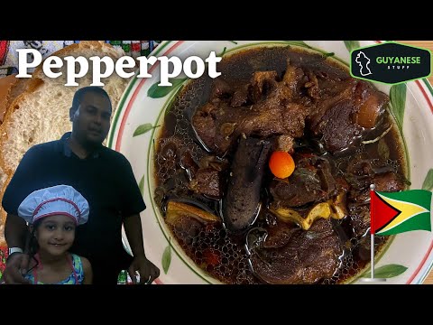 Pepperpot using Mutton, Guyanese Style, very simple recipe and drone video Georgetown