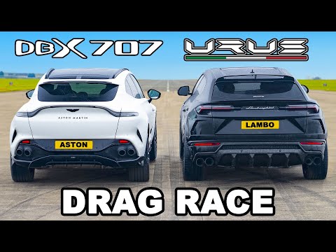 Aston Martin DBX 707 v Lamborghini Urus: DRAG RACE