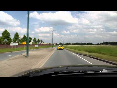 Supercar Drive 2012 riding behind Corvette Z06 Safetycar accelerations sounds + cool lights