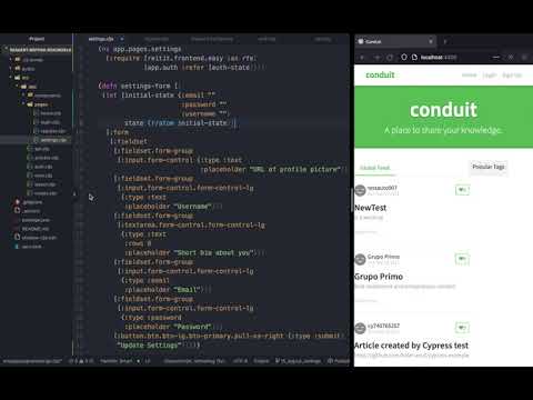 ClojureScript for React Developer - 15. Logout + Update User Settings (Part I)