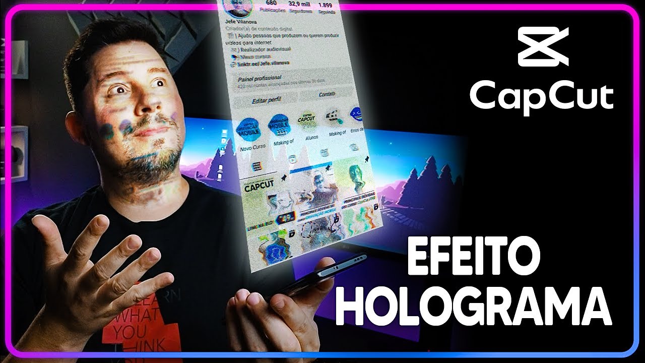 Efeito HOLOGRAMA com o CELULAR | Só usando o CapCut