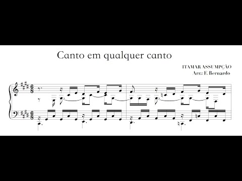 Itamar Assumpção - Canto em qualquer canto (arr. Filipe Bernardo) (Filipe Bernardo, piano)