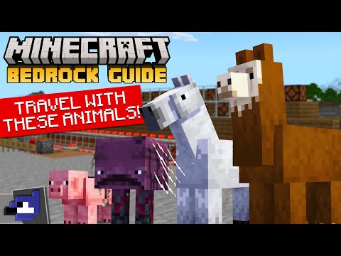 ULTIMATE Minecraft Bedrock Guide 1.20: Top 7 RIDEABLE ANIMALS Ranked!