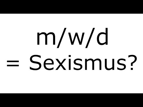 Ist "männlich/weiblich/divers" sexistisch?