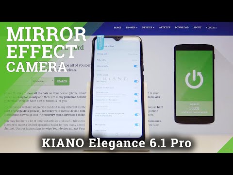 How to Turn Off Mirror Effect on KIANO Elegance 6.1 Pro Camera