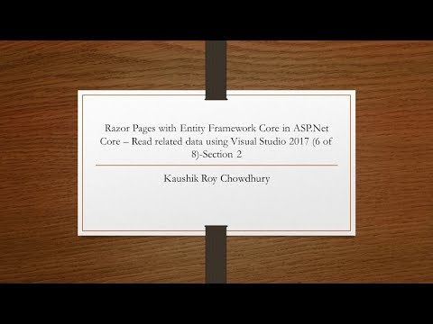 Razor Pages with Entity Framework Core in ASP Net Core Create a Complex Model 6 of 8 Section 2
