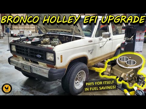 Modern Holley EFI on an old Bronco 2. Increases power & drivability and pays for itself with MPG's!