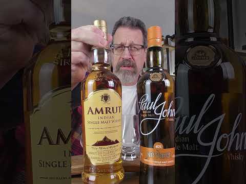 Paul John Nirvana & Amrut Single Malt. Indian Whisky bottle opening.