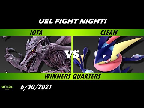 Fight Night! - Iota (Ridley) vs Clean (Greninja) Winners Quarters - Smash Ultimate