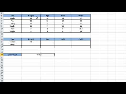 How to use DPRODUCT function in Excel | Excel Tips