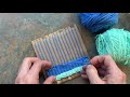 Cardboard loom weaving