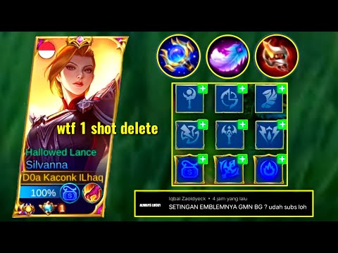 Request or Publik Set Build And Set Emblem Silvanna Tersakit new 2023 | Silvanna Top 1 Global😱