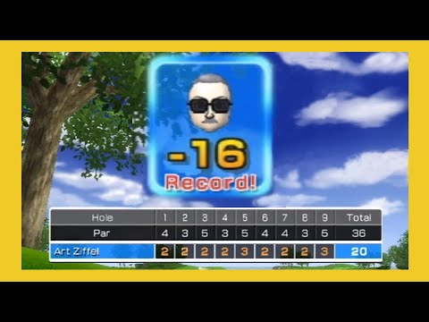 Wii Sports Golf - WORLD RECORD  Classic 9 Hole   -16 Under Par