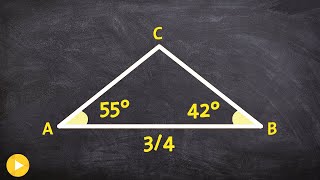 How to use the law of sines when given two angles and one side