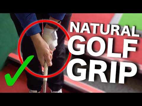 The NATURAL way to hold a golf club to HIT STRAIGHT SHOTS!