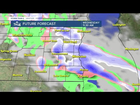 Chance of scattered snow showers forecasted for Wednesday