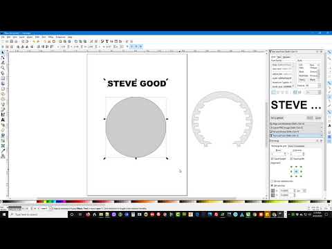 Inkscape: Adding text to a path ro edit my scroll saw pattern. The pattern is in the description.