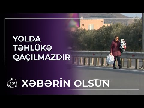 Təhlükə saçan avtomobil yolu