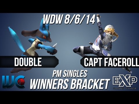 WDW 8/6/14 - Double (Lucario) vs. Captain Faceroll (Sheik) PM Singles Bracket