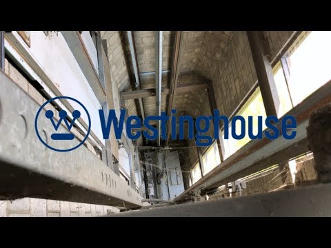WINCH ROOM VIEW Of A Westinghouse Bottom Drive Traction Elevator!!