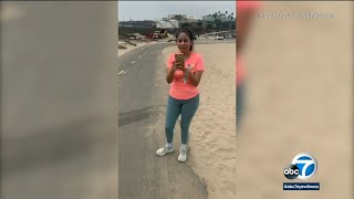 Woman launches racist rant toward 3 Black women at Dockweiler Beach | ABC7