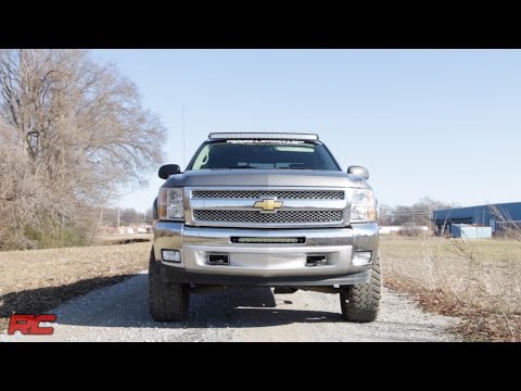 2007-2013 Chevrolet Silverado 1500 20-inch Single Row LED Light Bar Bumper Mount