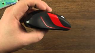 Logitech M525 Wireless Mouse (Black/Red) - відео 1