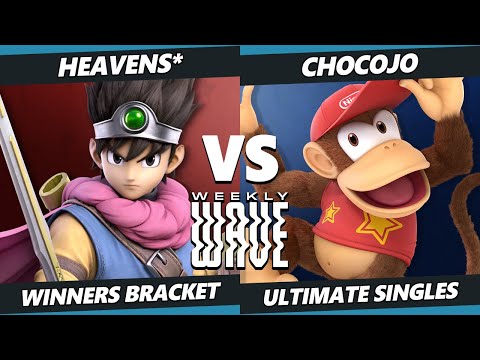 Weekly Wave 29 - heavens* (Hero) Vs. Chocojo (Diddy Kong, Pikachu) SSBU Ultimate Tournament